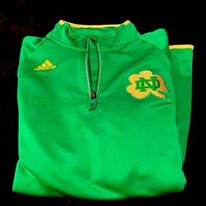 Adidas Notre Dame 1/4 zip sweatshirt